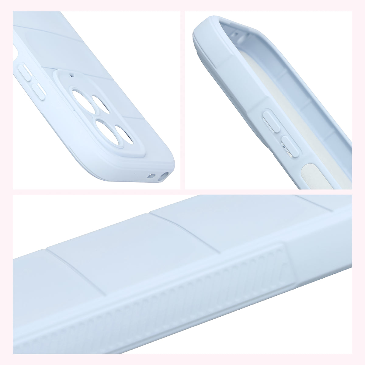Robuste Handyhülle für Xiaomi Redmi 17 4G/5G, Bizon Case Tur, Hellblau (7/8)