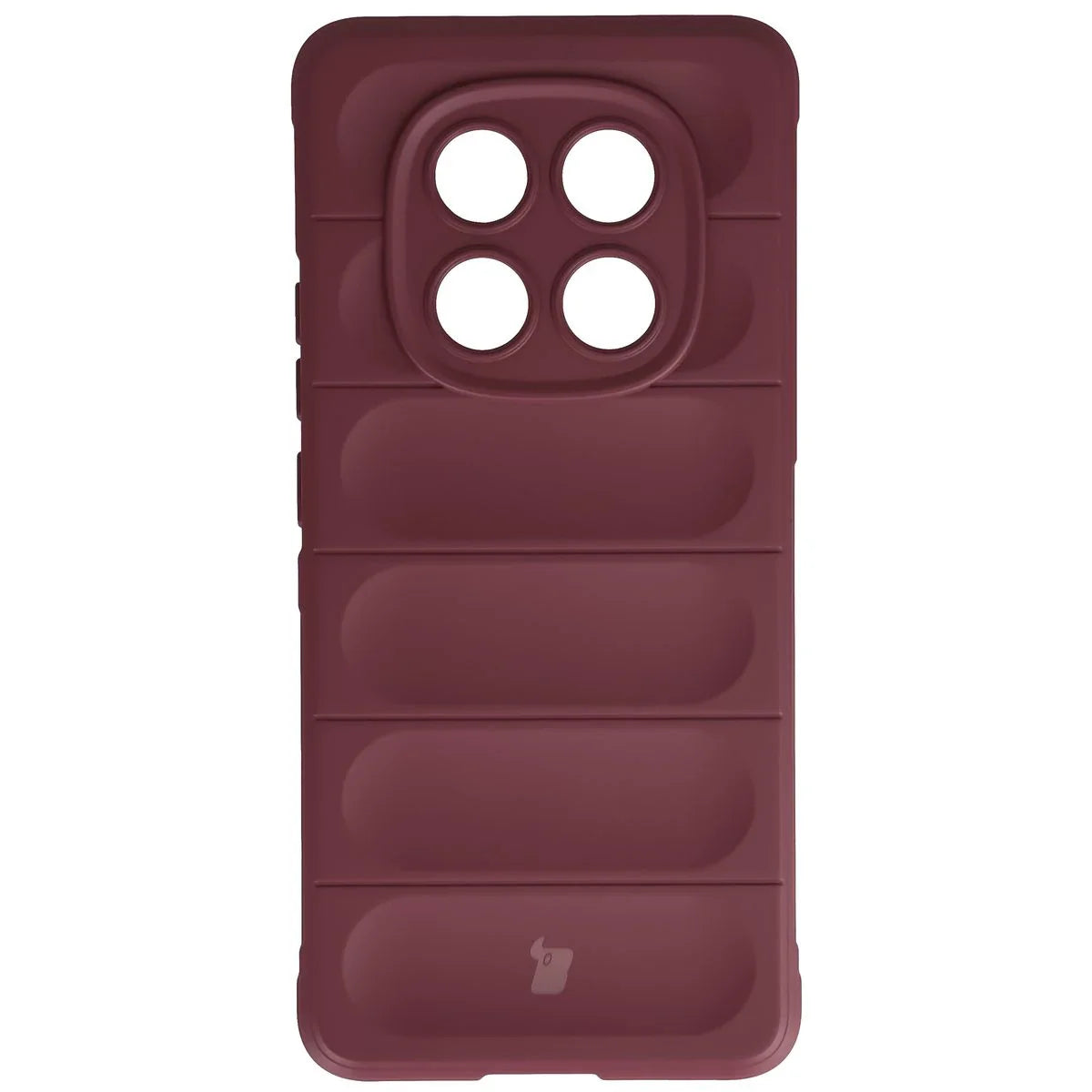 Robuste Handyhülle für Xiaomi Redmi Note 15 4G, Bizon Case Tur, Burgunderrot