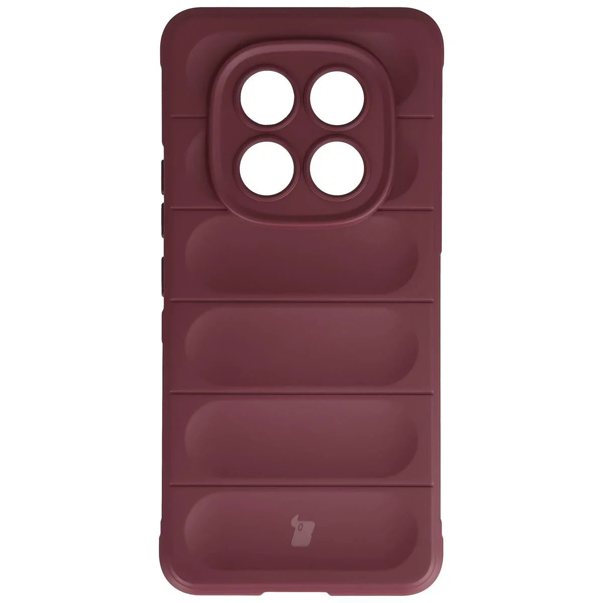 Robuste Handyhülle für Xiaomi Redmi Note 15 Pro 4G, Bizon Case Tur, Burgunderrot