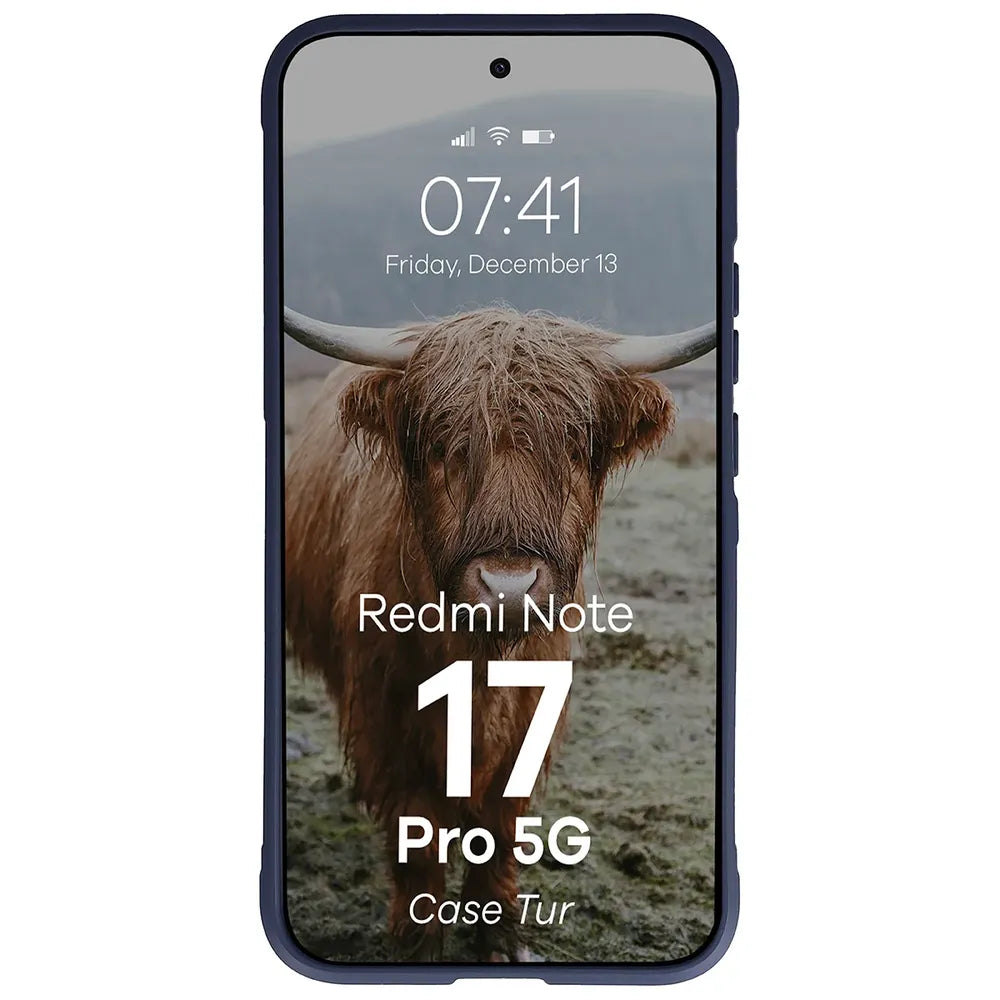 Robuste Handyhülle für Xiaomi Redmi Note 17 Pro 5G, Bizon Case Tur, Dunkelblau (5/8)