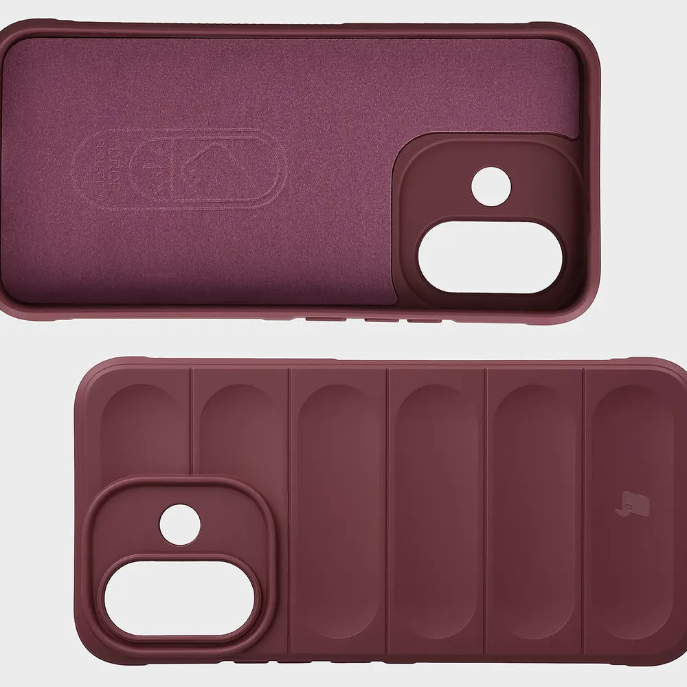 Robuste Handyhülle für Xiaomi Redmi Note 17 Pro 5G, Bizon Case Tur, Burgunderrot (6/8)