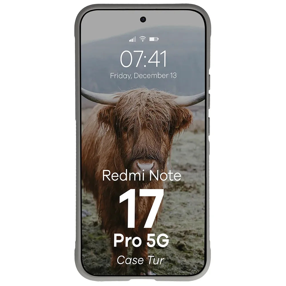 Robuste Handyhülle für Xiaomi Redmi Note 17 Pro 5G, Bizon Case Tur, Hellgrau (5/8)