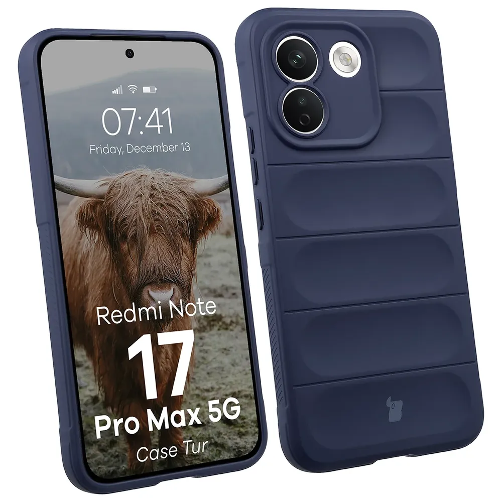 Robuste Handyhülle für Xiaomi Redmi Note 17 Pro Max 5G, Bizon Case Tur, Dunkelblau (1/8)
