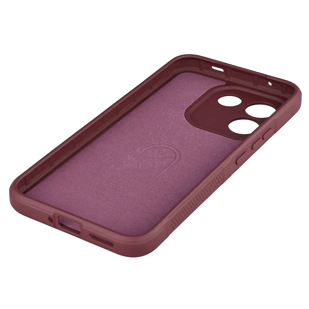 Robuste Handyhülle für Xiaomi Redmi Note 17 Pro Max 5G, Bizon Case Tur, Burgunderrot (4/8)