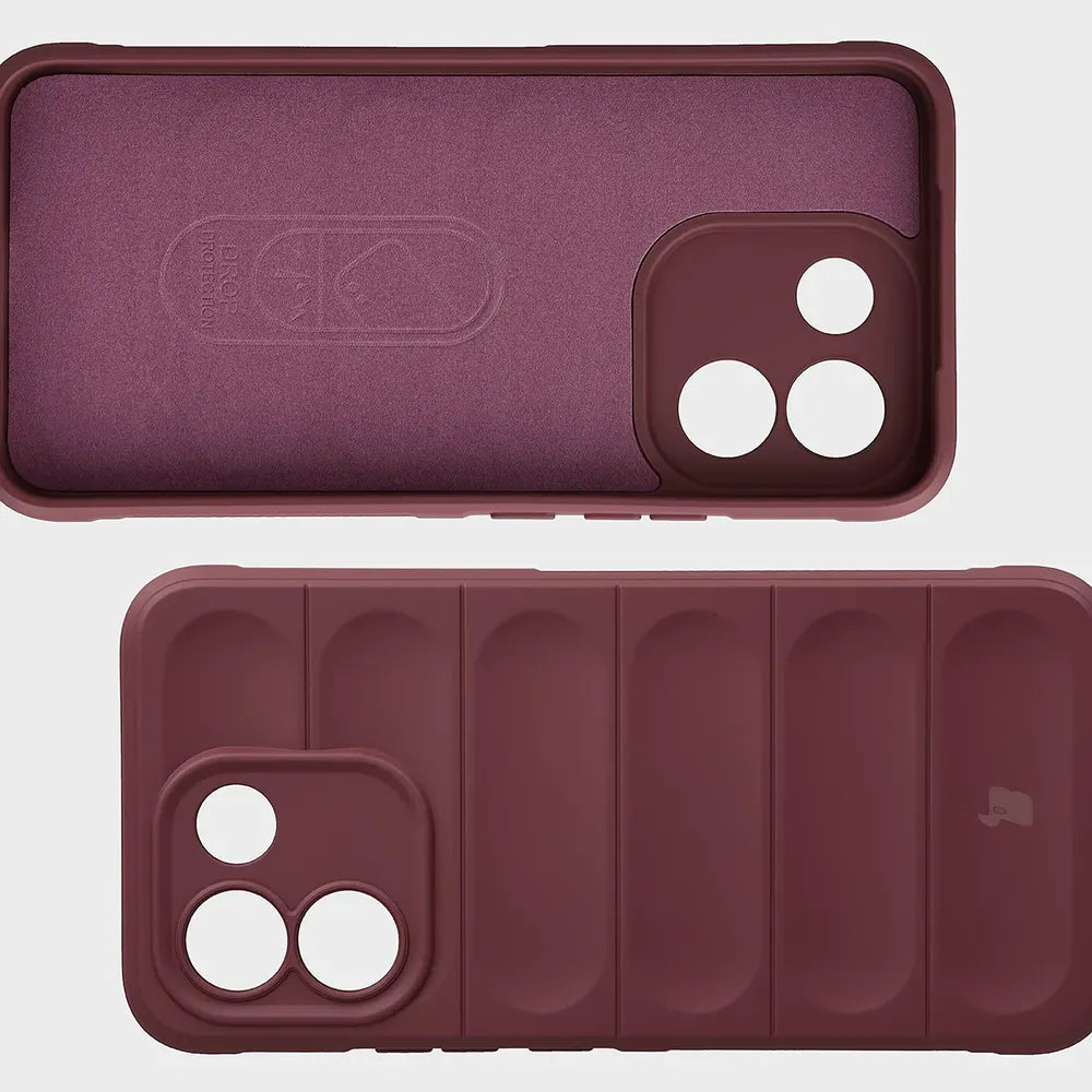 Robuste Handyhülle für Xiaomi Redmi Note 17 Pro Max 5G, Bizon Case Tur, Burgunderrot (6/8)