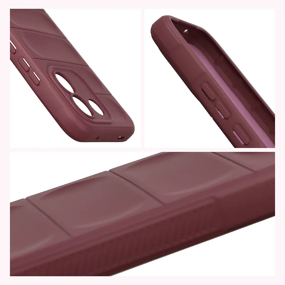 Robuste Handyhülle für Xiaomi Redmi Note 17 Pro Max 5G, Bizon Case Tur, Burgunderrot (7/8)