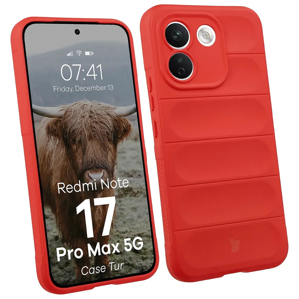 Robuste Handyhülle für Xiaomi Redmi Note 17 Pro Max 5G, Bizon Case Tur, Rot (1/8)