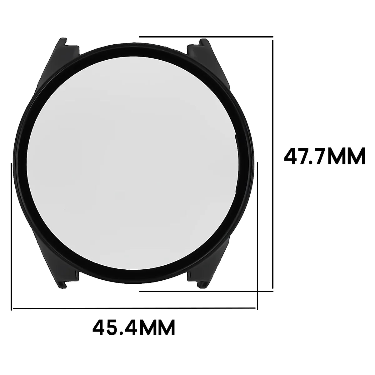 Schutzhülle mit Glas für Garmin Forerunner 70 / 170 / 170 Music, Bizon Case Watch Adamo, Schwarz