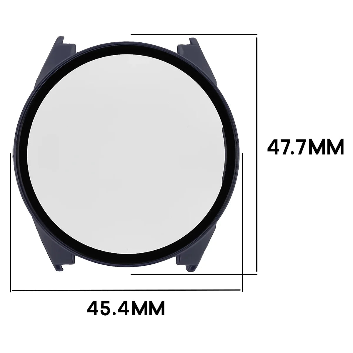 Schutzhülle mit Glas für Garmin Forerunner 70 / 170 / 170 Music, Bizon Case Watch Adamo, Blau