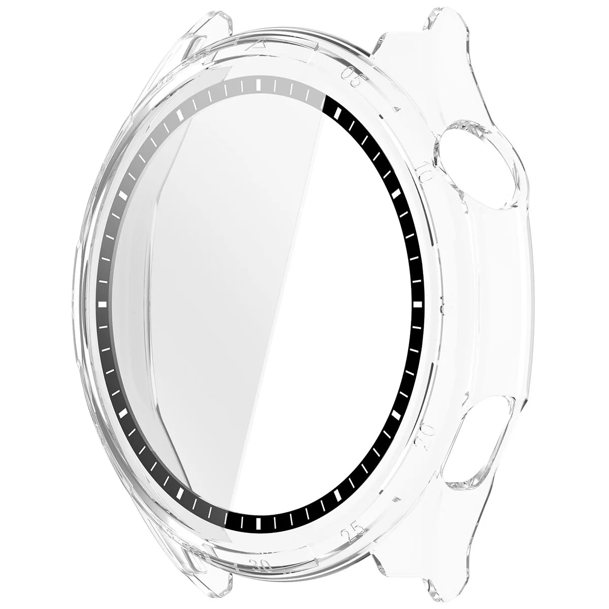 Schutzhülle mit Glas für Honor Watch 6 / 6 Plus, Bizon Case Watch Adamo, Transparent (3/8)