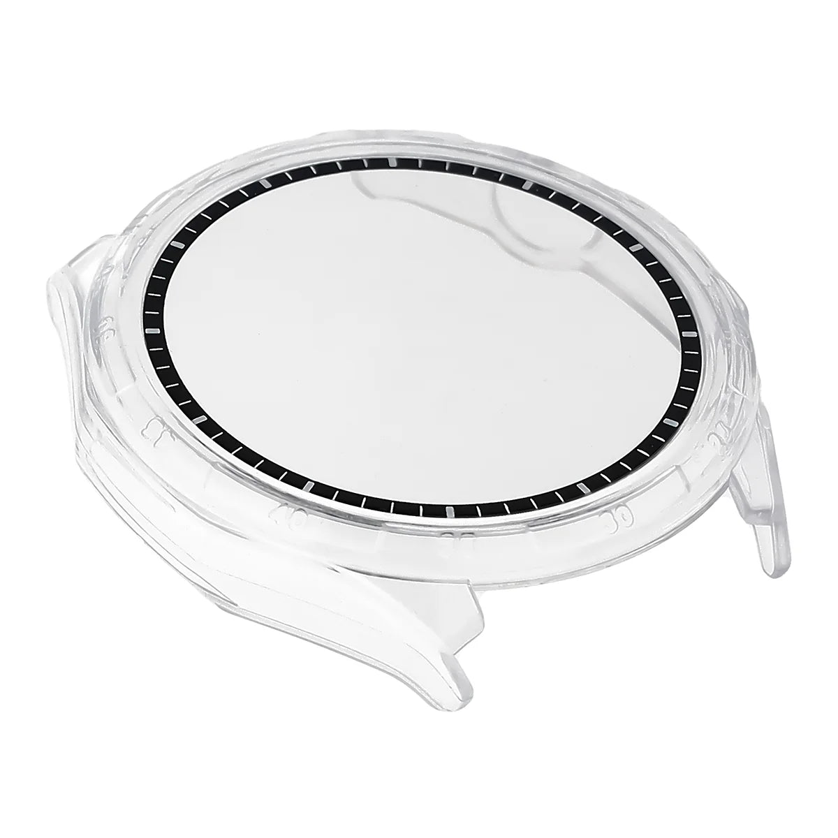 Schutzhülle mit Glas für Honor Watch 6 / 6 Plus, Bizon Case Watch Adamo, Transparent (7/8)
