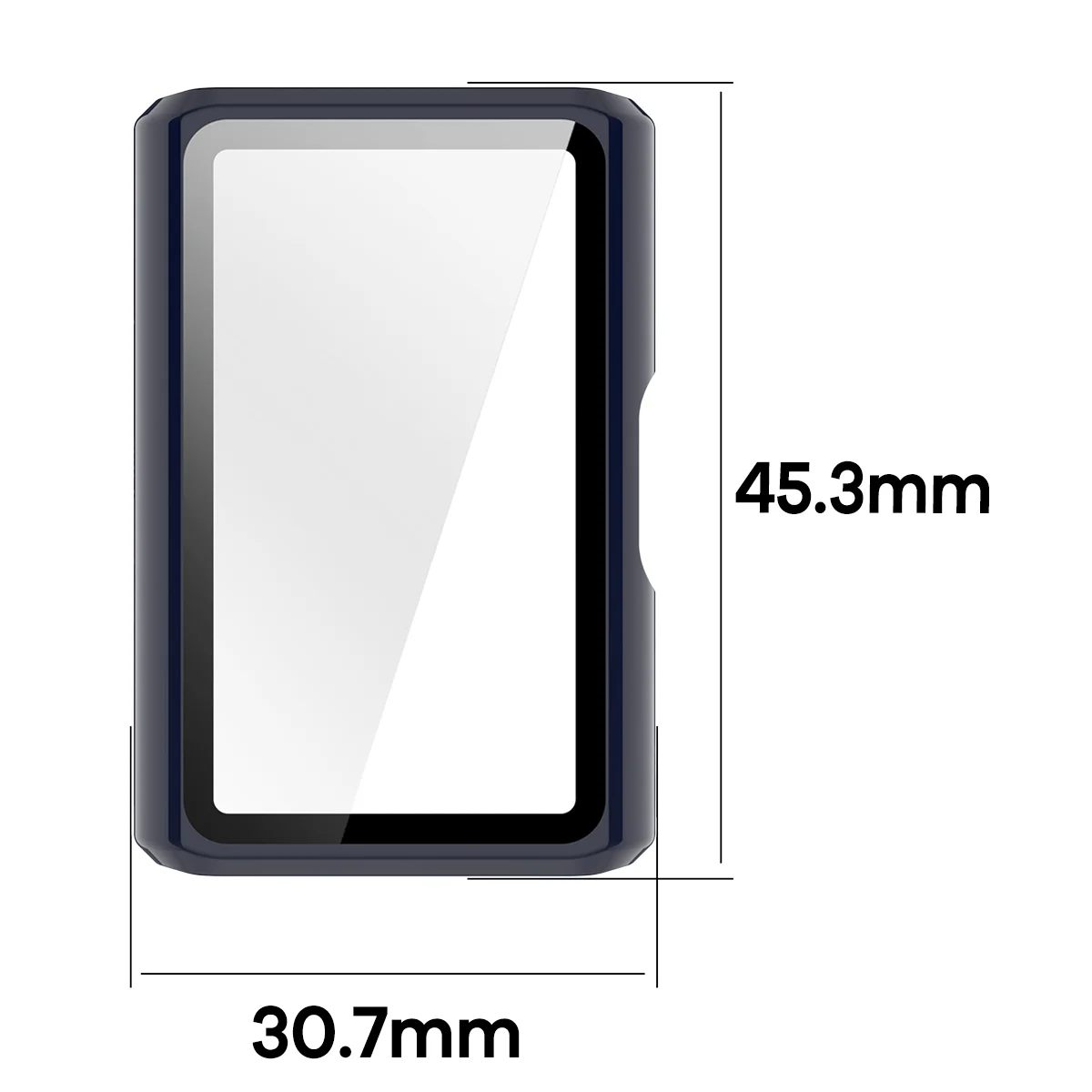 Schutzhülle mit Glas für Huawei Band 11 Pro, Bizon Case Watch Adamo, Blau