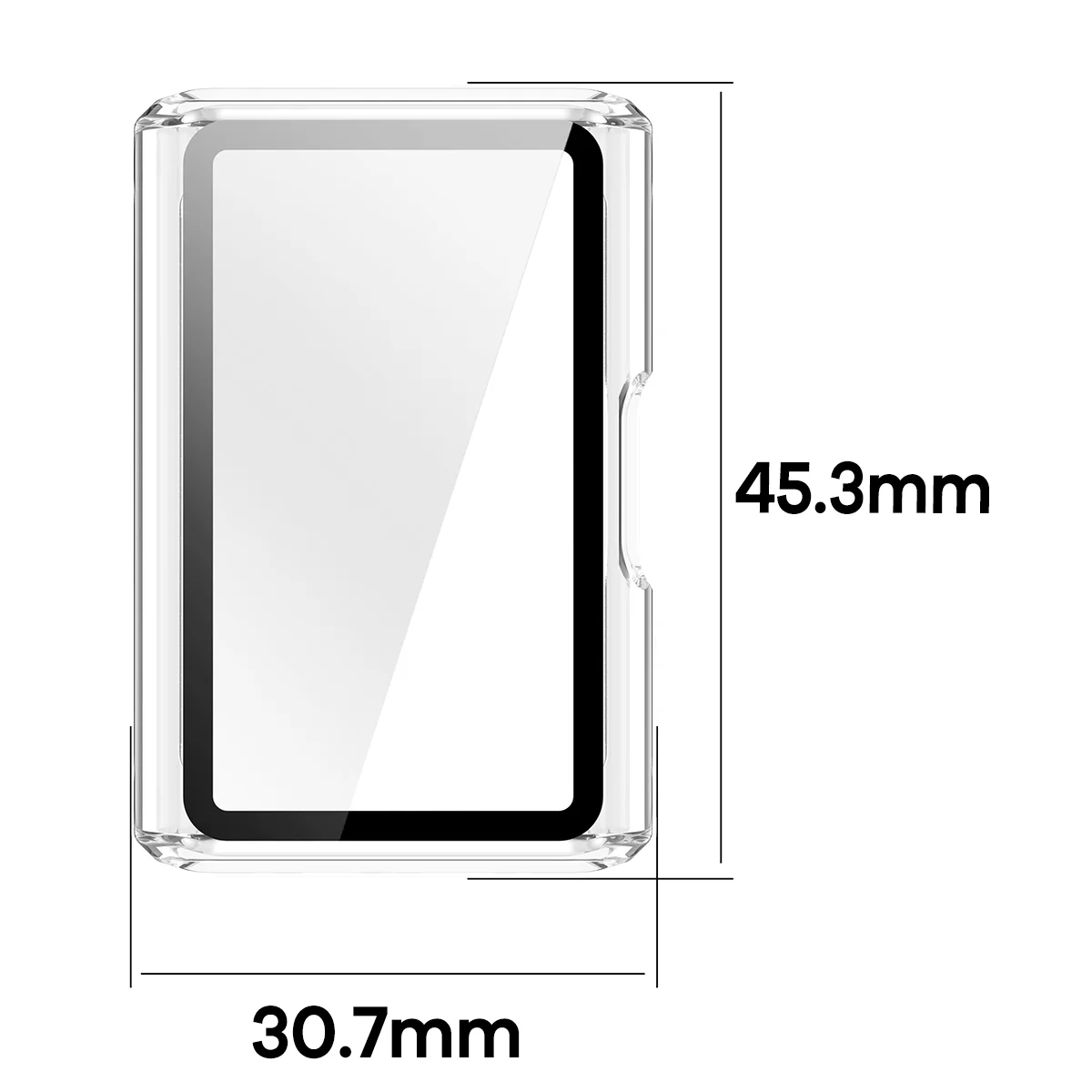 Schutzhülle mit Glas für Huawei Band 11 Pro, Bizon Case Watch Adamo, Transparent