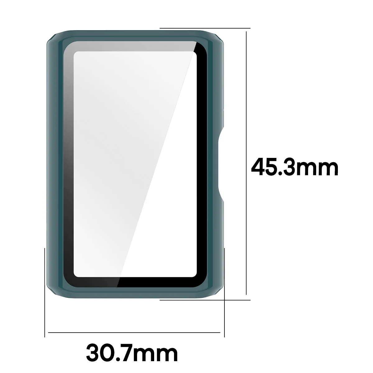 Schutzhülle mit Glas für Huawei Band 11 Pro, Bizon Case Watch Adamo, Grün