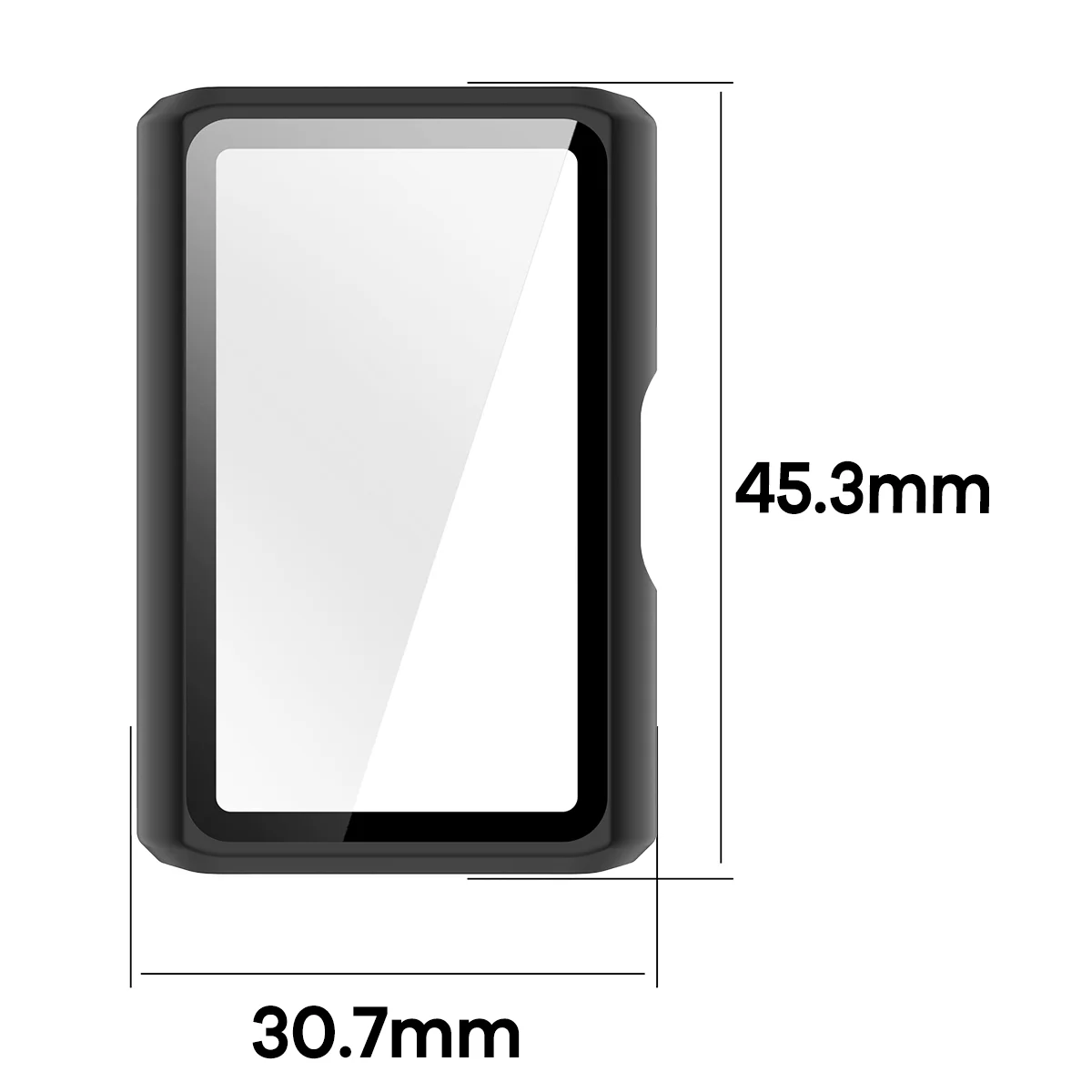 Schutzhülle mit Glas für Huawei Band 11 Pro, Bizon Case Watch Adamo, mattes Schwarz