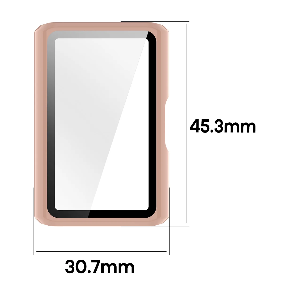 Schutzhülle mit Glas für Huawei Band 11 Pro, Bizon Case Watch Adamo, Rosa