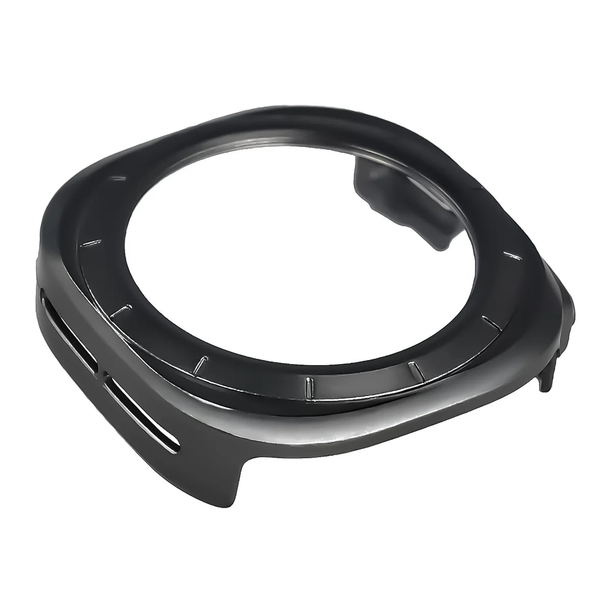 Schutzhülle mit Glas für Galaxy Watch Ultra 2 47mm (2026), Bizon Case Watch Adamo, mattes Grau (7/8)