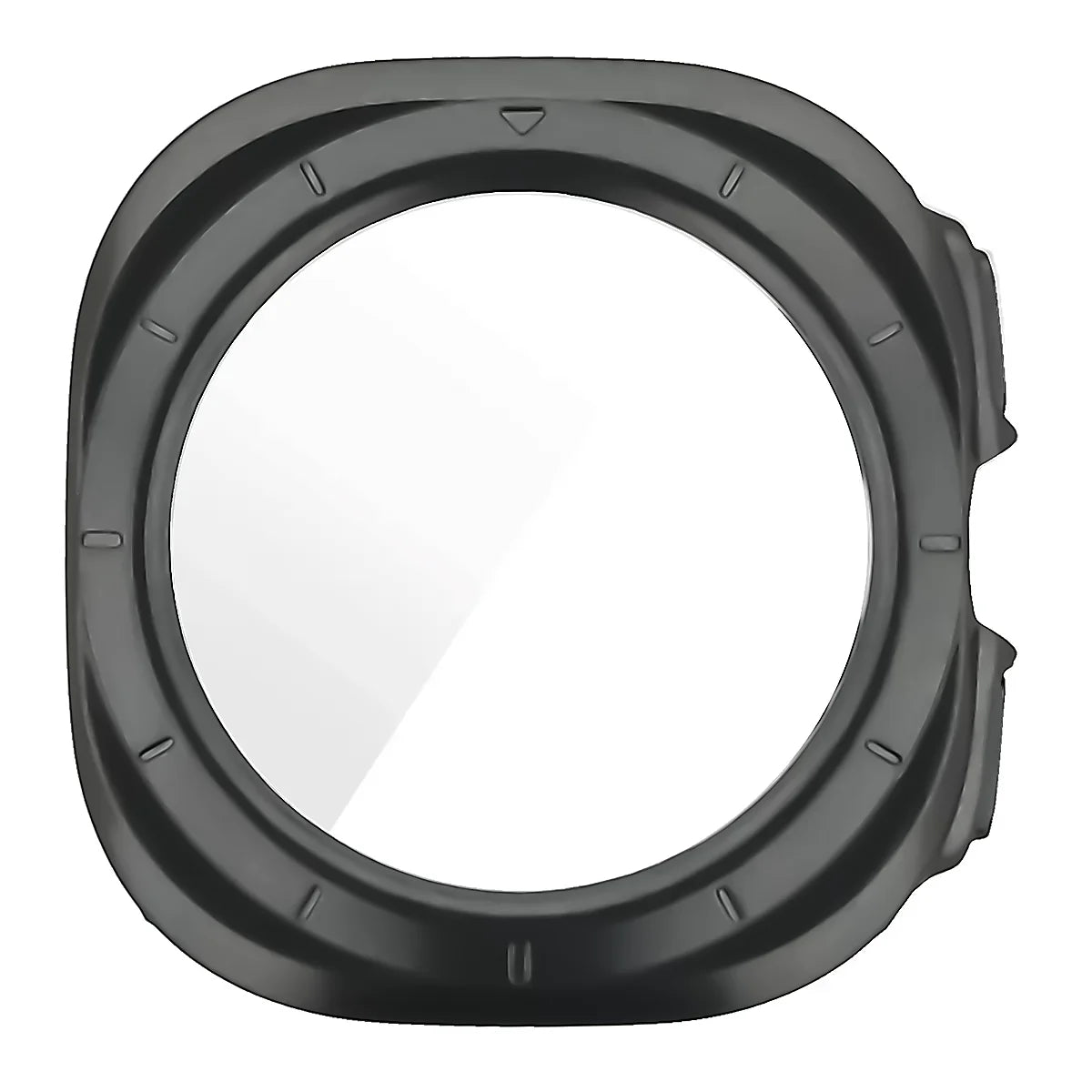 Schutzhülle mit Glas für Galaxy Watch Ultra 2 47mm (2026), Bizon Case Watch Adamo, mattes Grau (8/8)