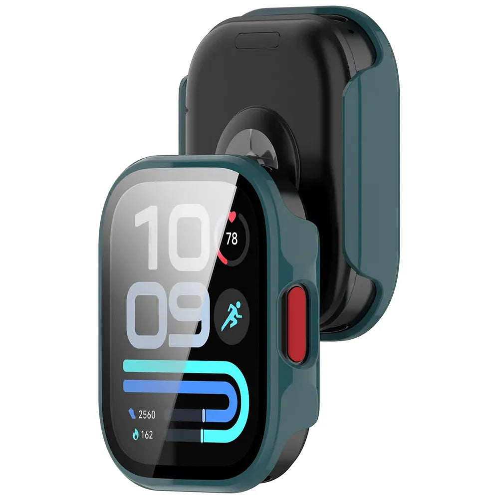 Handyhülle mit Glas für Xiaomi Redmi Watch 6 Lite, Bizon Case Watch Adamo, Grün (1/8)