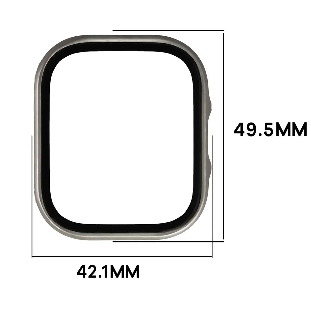 Handyhülle mit Glas für Xiaomi Redmi Watch 6 Lite, Bizon Case Watch Adamo, Satin Champagner (2/8)