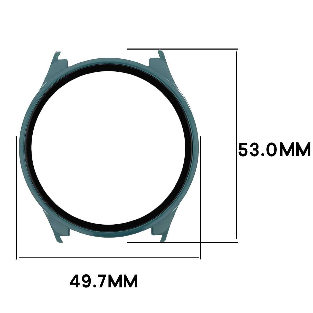 Schutzhülle mit Glas für Xiaomi Watch 5, Bizon Case Watch Adamo, Grün