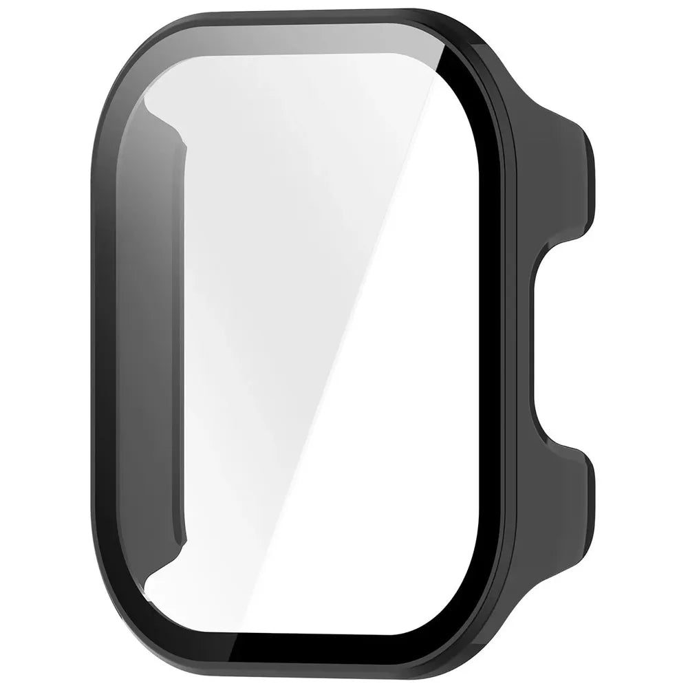 Schutzhülle mit Glas für Xiaomi Redmi Watch 6 Active, Bizon Case Watch Adamo, Schwarz (3/8)