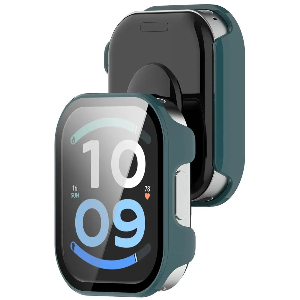 Schutzhülle mit Glas für Xiaomi Redmi Watch 6 Active, Bizon Case Watch Adamo, Grün (1/8)