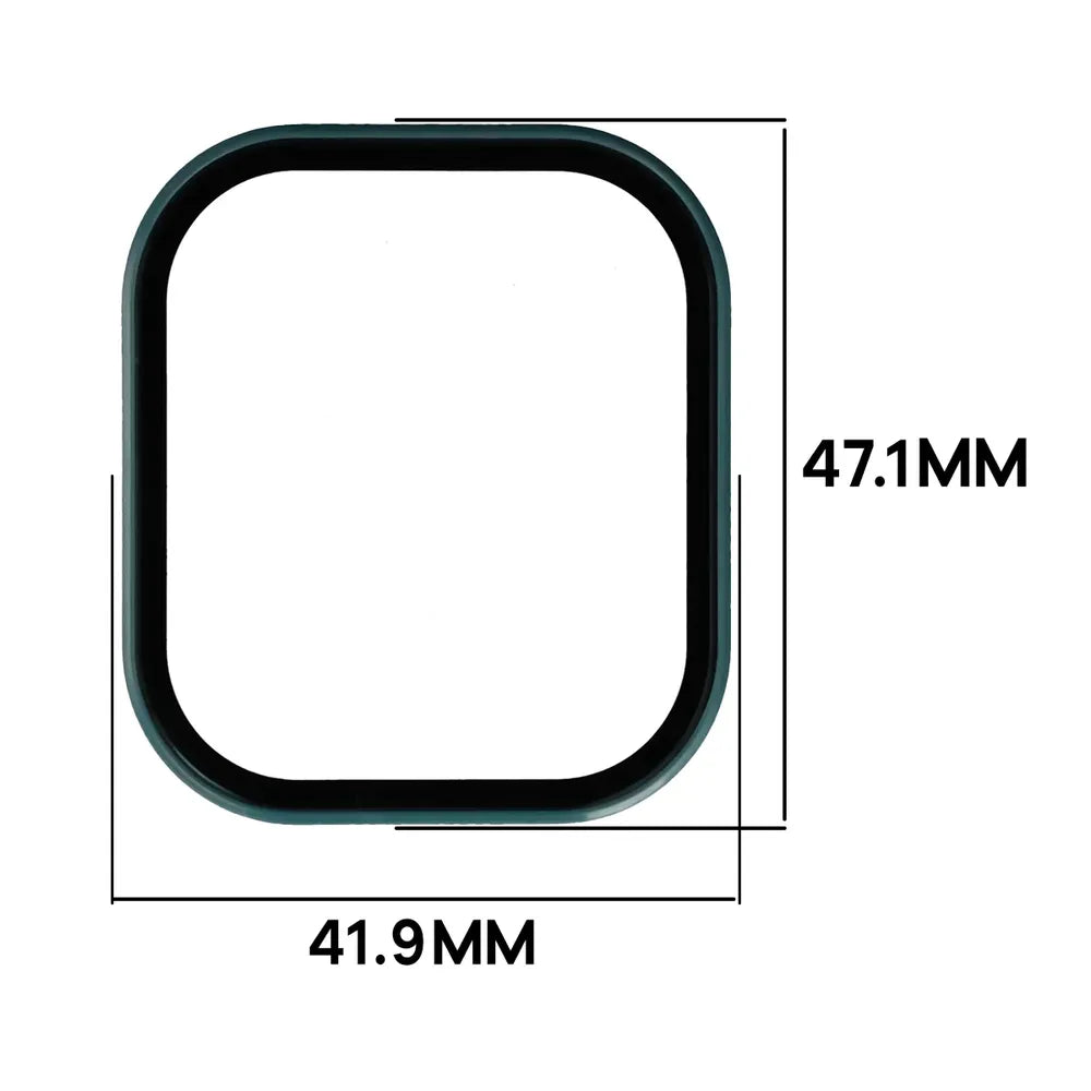 Schutzhülle mit Glas für Xiaomi Redmi Watch 6 Active, Bizon Case Watch Adamo, Grün (2/8)