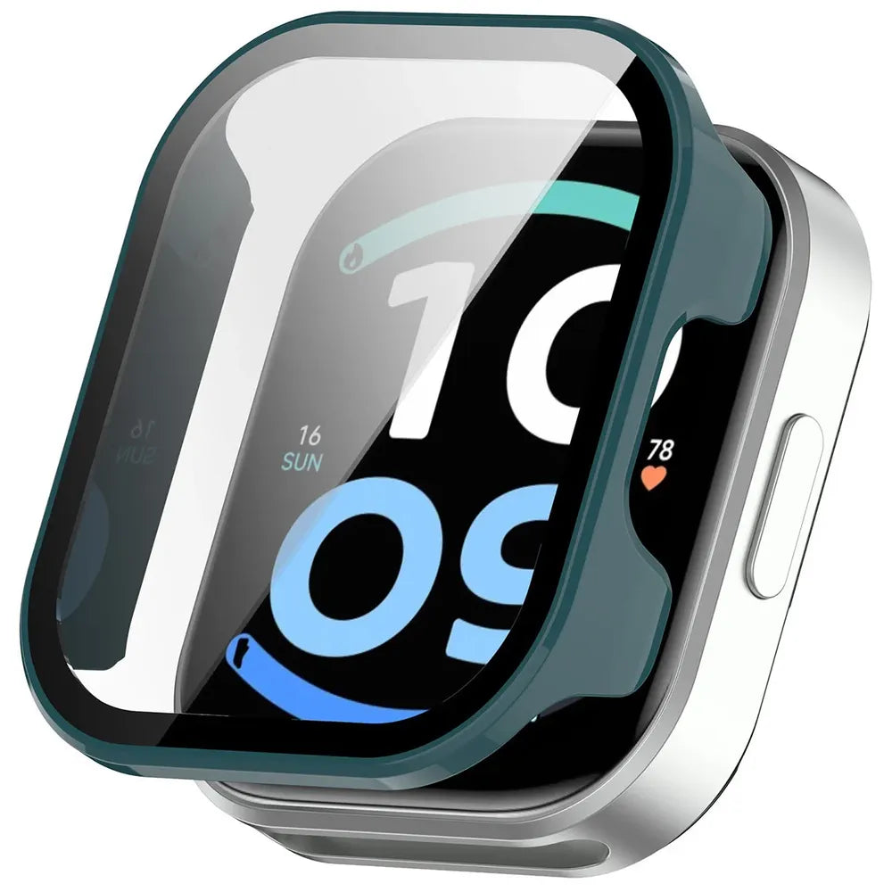 Schutzhülle mit Glas für Xiaomi Redmi Watch 6 Active, Bizon Case Watch Adamo, Grün (4/8)