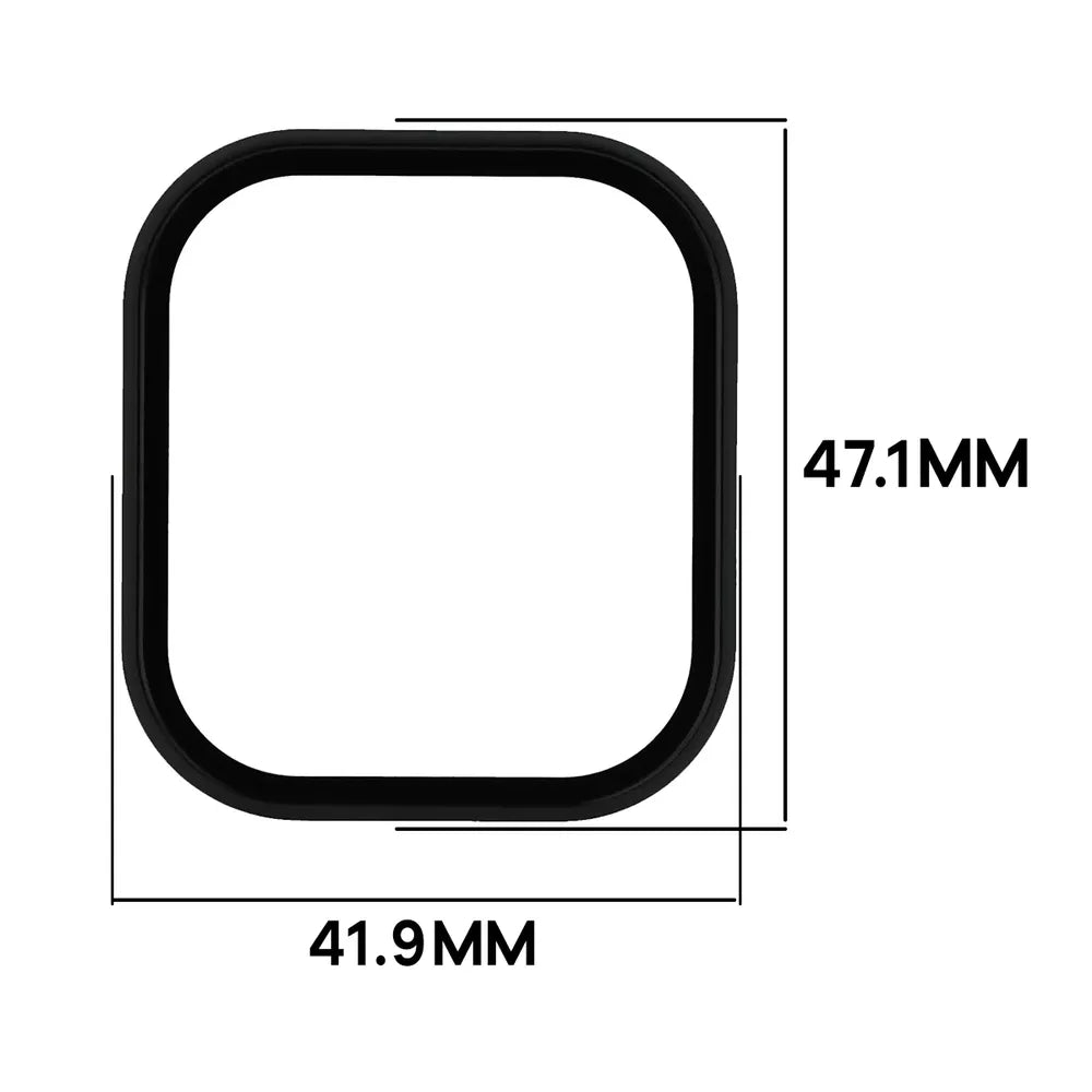 Schutzhülle mit Glas für Xiaomi Redmi Watch 6 Active, Bizon Case Watch Adamo, mattes Schwarz (2/8)