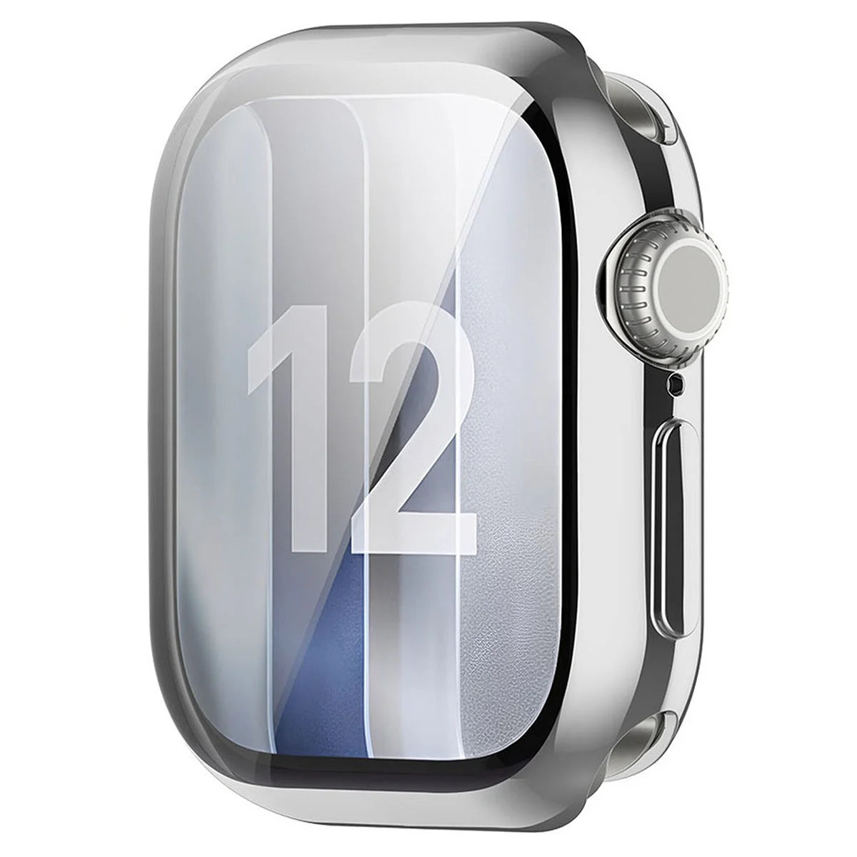 Schutzhülle für Apple Watch Series 12 42mm, Bizon Case Watch Felipe, Silbern (8/8)