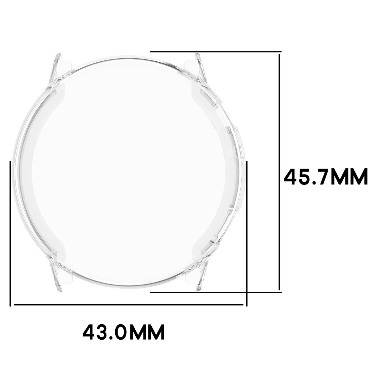 Schutzhülle für Garmin Venu 4 41 mm, Bizon Case Watch Felipe, Transparent