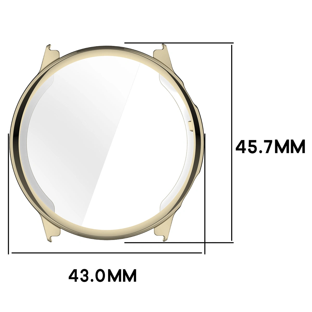Schutzhülle für Garmin Venu 4 41 mm, Bizon Case Watch Felipe, Golden