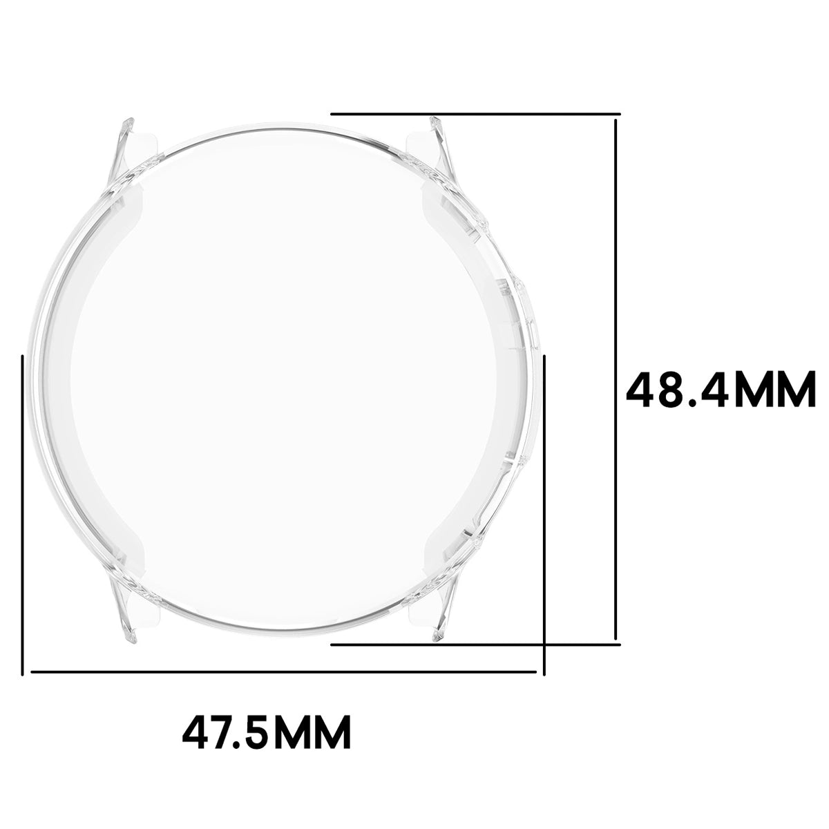Schutzhülle für Garmin Venu 4 45 mm, Bizon Case Watch Felipe, Transparent