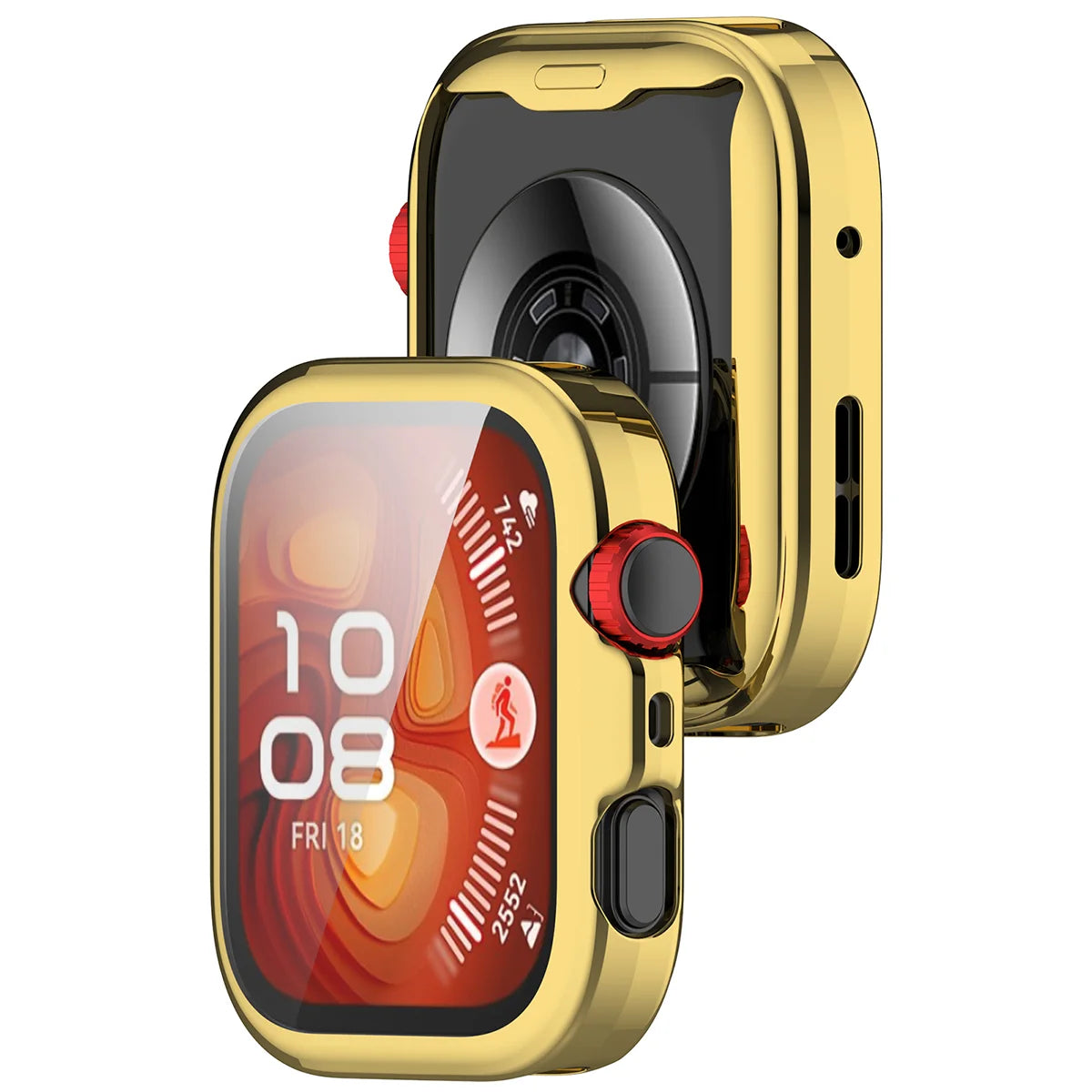 Schutzhülle für Huawei Watch Fit 5 Pro, Bizon Case Watch Felipe, Golden