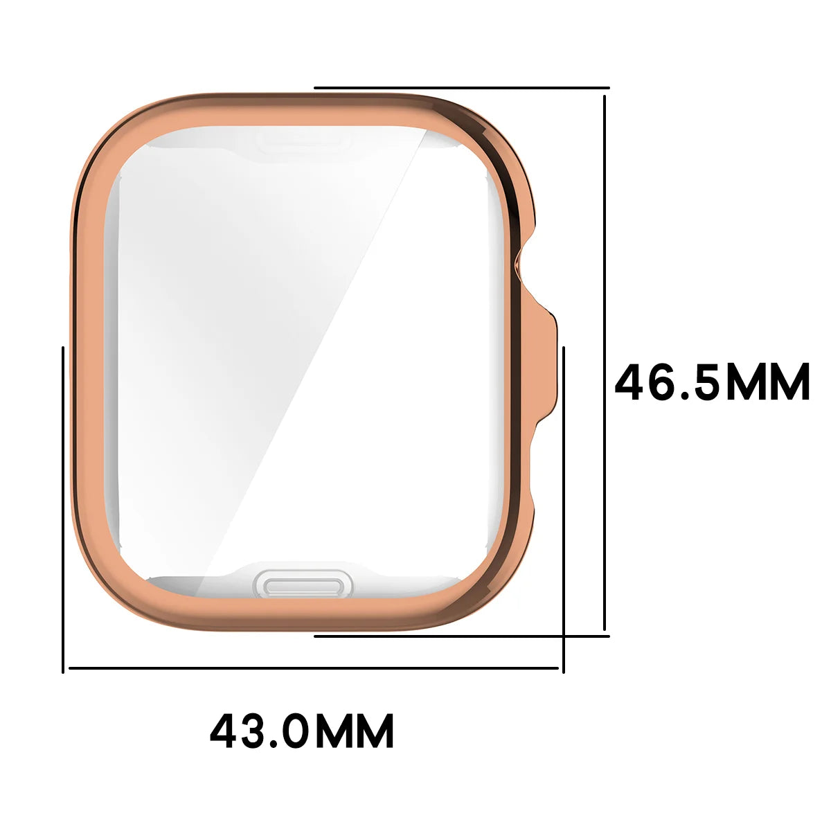 Schutzhülle für Huawei Watch Fit 5 Pro, Bizon Case Watch Felipe, Rosegold