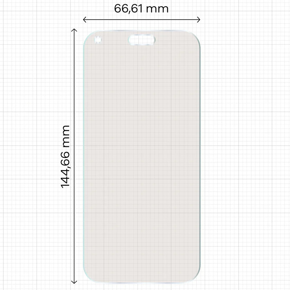2x Matte Folie mit dem umweltfreundlichen Applikator für iPhone 18 Pro, Bizon Eplikator Film Matte (2/5)