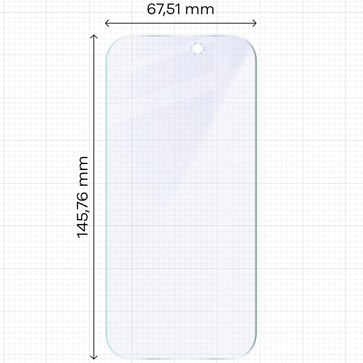 2x Hybridglas mit dem umweltfreundlichen Applikator für iPhone 17, Bizon Eplikator Hybrid Mule (2/5)