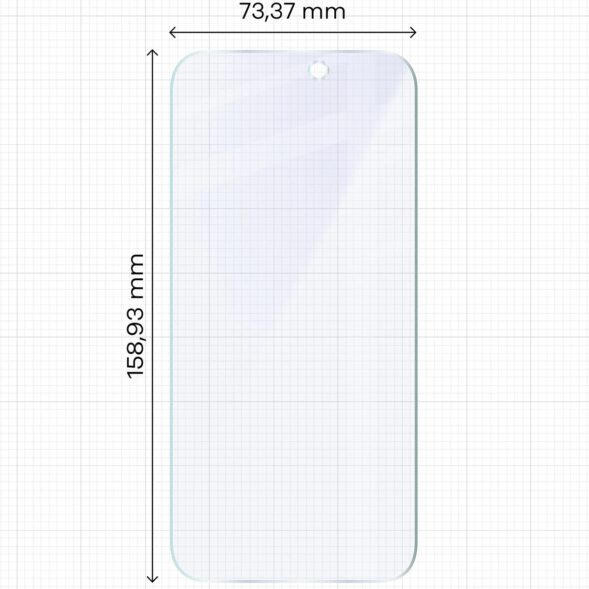 2x Hybridglas mit dem umweltfreundlichen Applikator für iPhone 17 Pro Max, Bizon Eplikator Hybrid Mule (2/5)