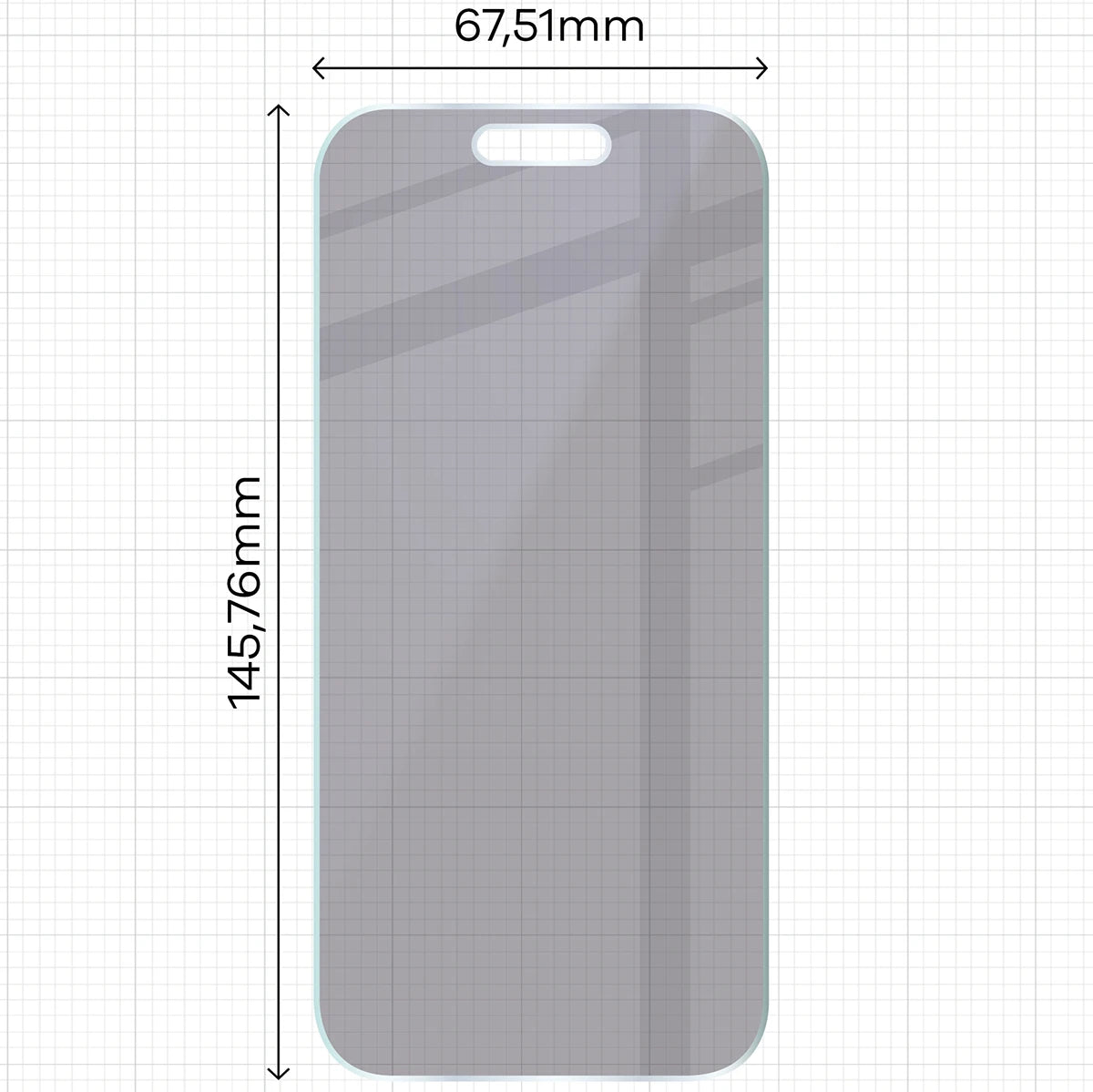 2x Hybridglas mit Sichtschutz mit dem umweltfreundlichen Applikator für iPhone 16 Pro, Bizon Eplikator Hybrid Shadow (2/5)