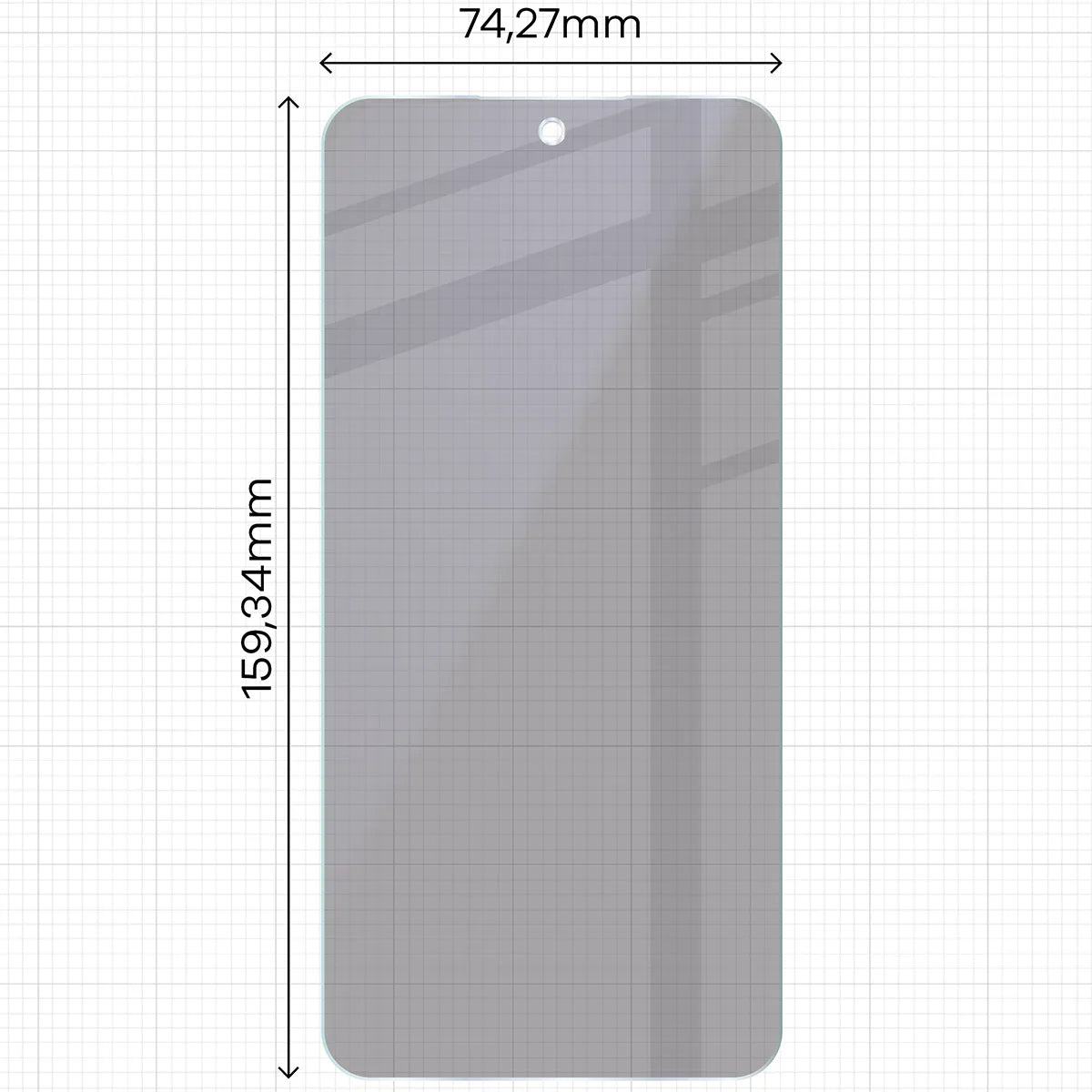 2x Hybridglas mit Sichtschutz mit dem umweltfreundlichen Applikator für Galaxy A56 5G, Bizon Eplikator Hybrid Shadow (2/5)