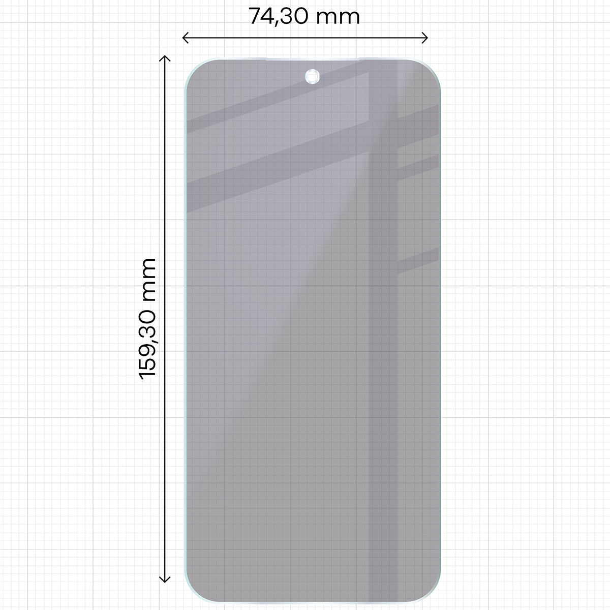 2x Hybridglas mit Sichtschutz mit dem umweltfreundlichen Applikator für Xiaomi POCO X8 Pro Max, Bizon Eplikator Hybrid Shadow (2/5)