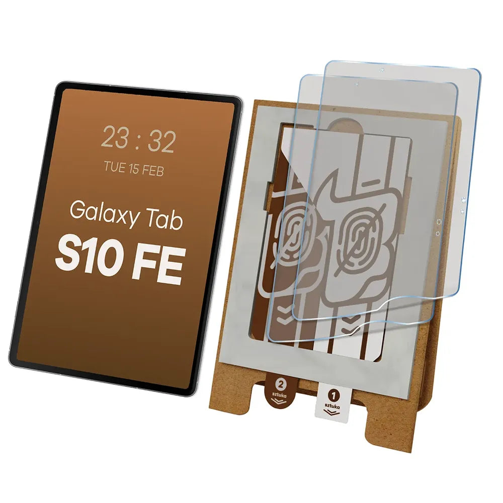 2x Matte Folie mit dem umweltfreundlichen Applikator für Galaxy Tab S10 FE, Bizon Eplikator Tab Film Matte (1/5)