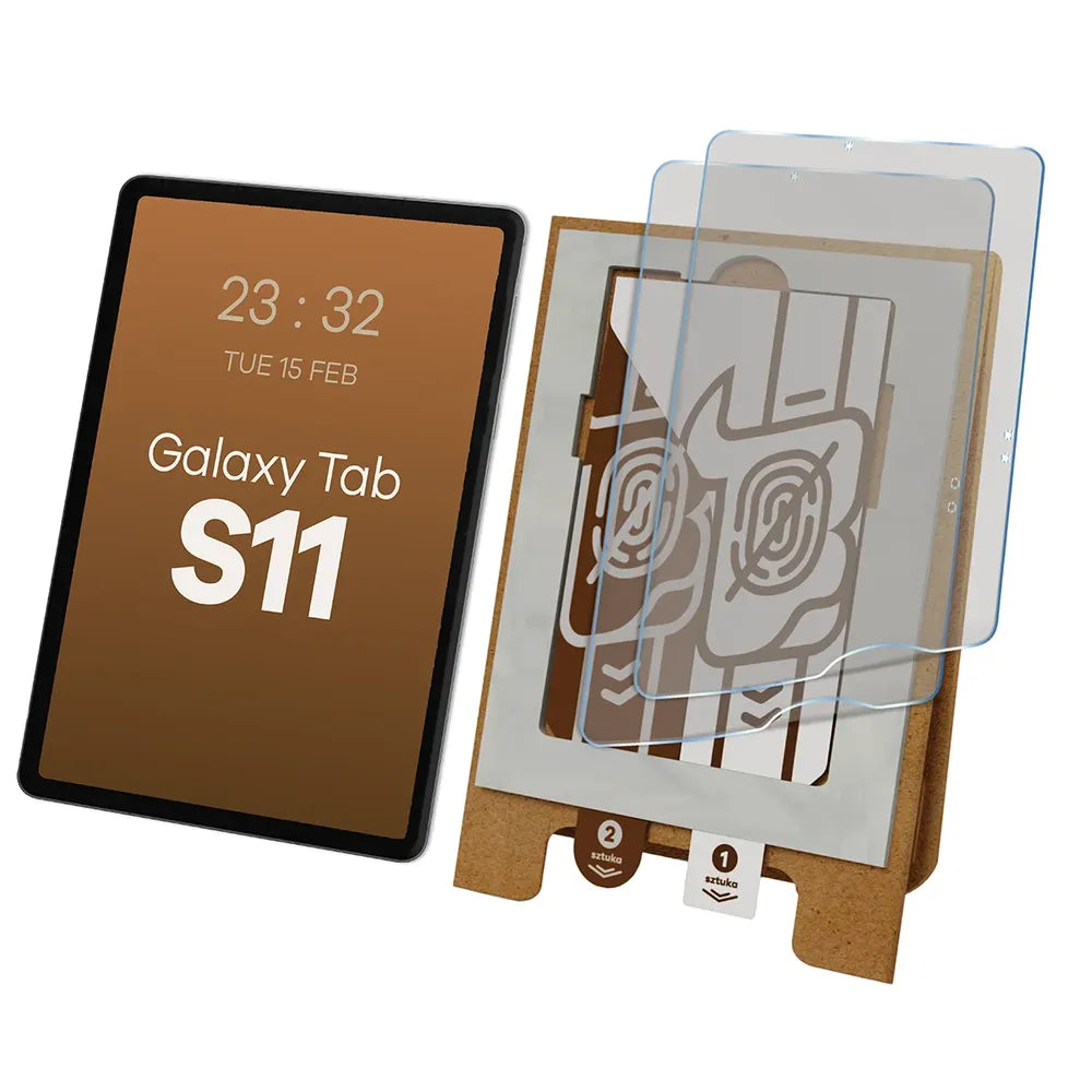 2x Matte Folie mit dem umweltfreundlichen Applikator für Galaxy Tab S11, Bizon Eplikator Tab Film Matte (1/5)