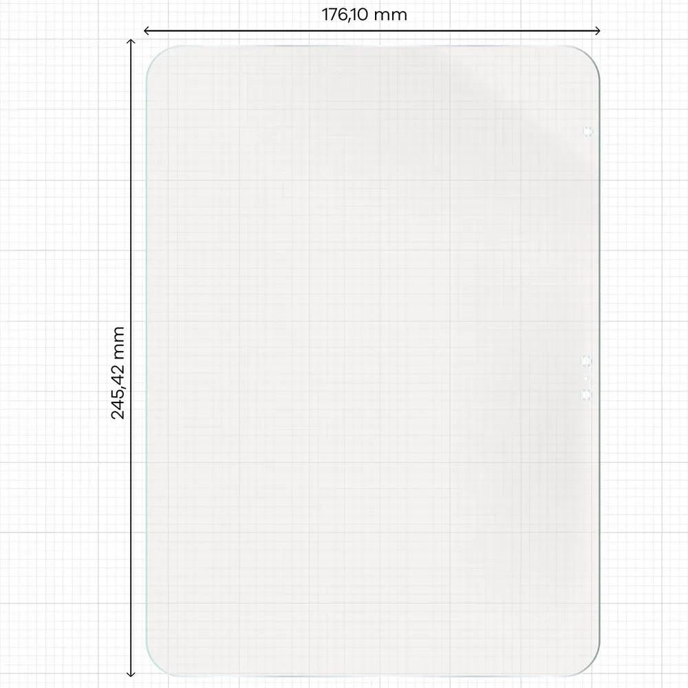 2x Matte Folie mit dem umweltfreundlichen Applikator für Apple iPad 11 A16 2025, Bizon Eplikator Tab Film Matte (2/5)