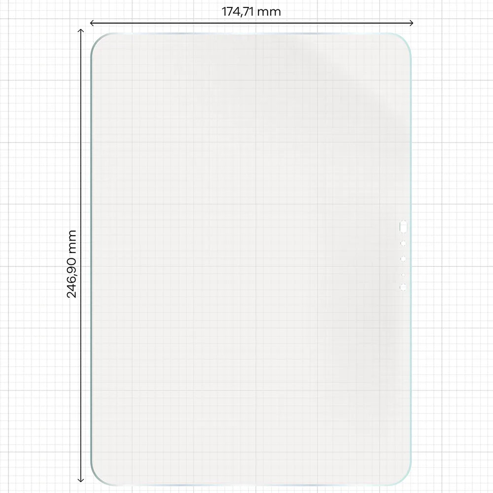 2x Matte Folie mit dem umweltfreundlichen Applikator für Apple iPad Pro 11 M4 2024, Bizon Eplikator Tab Film Matte (2/5)
