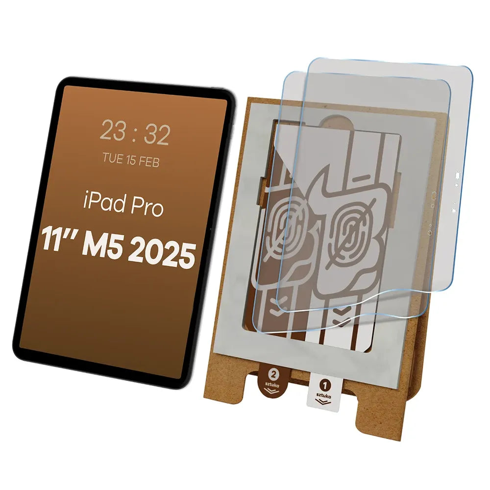 2x Matte Folie mit dem umweltfreundlichen Applikator für Apple iPad Pro 11 M5 2025, Bizon Eplikator Tab Film Matte (1/5)