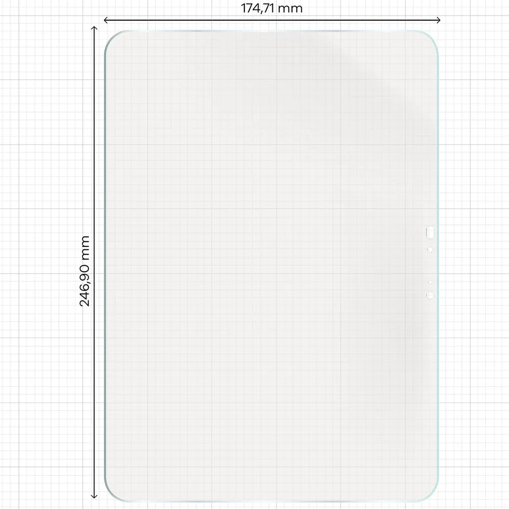 2x Matte Folie mit dem umweltfreundlichen Applikator für Apple iPad Pro 11 M5 2025, Bizon Eplikator Tab Film Matte (2/5)