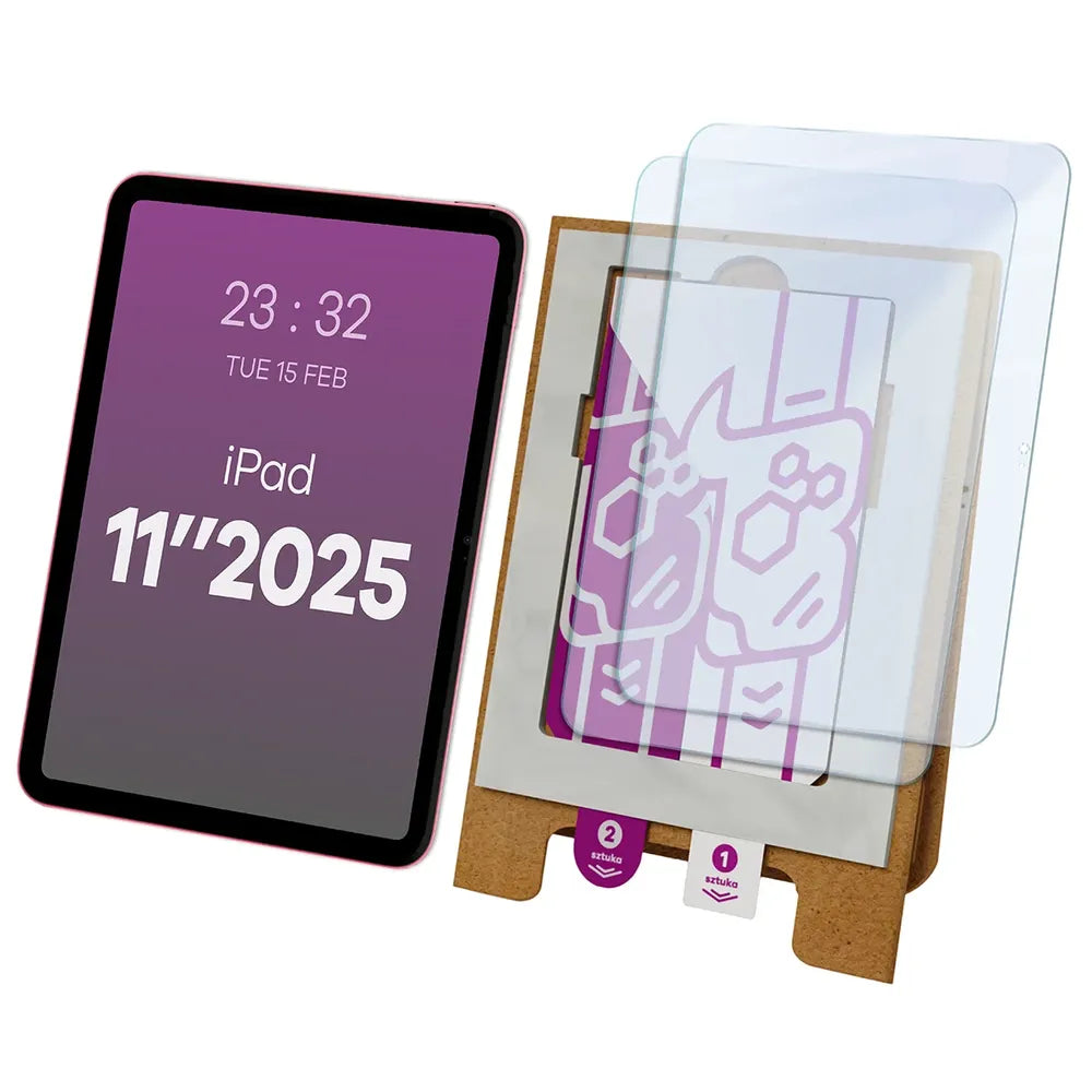 2x Hybridglas mit dem umweltfreundlichen Applikator für Apple iPad 11 A16 2025, Bizon Eplikator Tab Hybrid Mule (1/5)