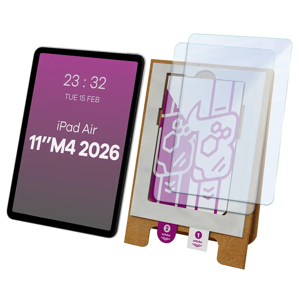 2x Hybridglas mit dem umweltfreundlichen Applikator für Apple iPad Air 11 M4 2026, Bizon Eplikator Tab Hybrid Mule (1/5)